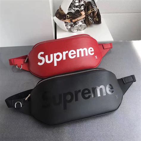 supreme x louis vuitton fanny pack black|louis Vuitton X supreme 2017.